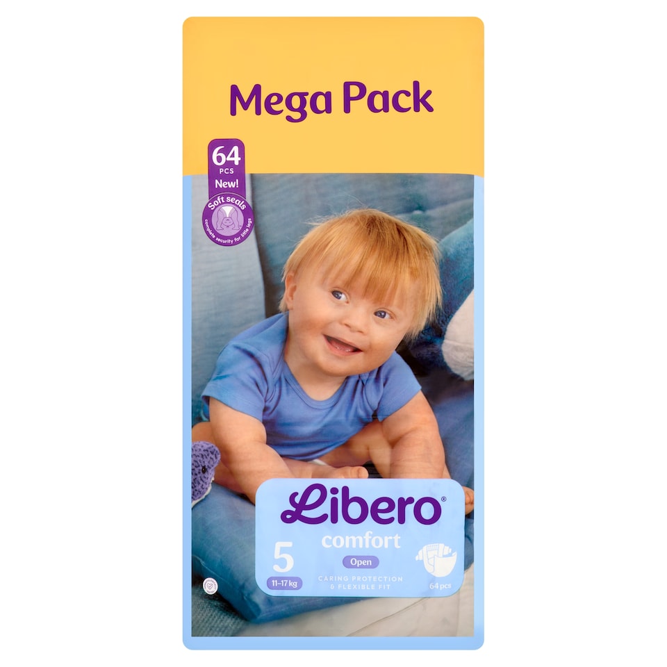 image 1 of Libero Comfort Mega Pack Nappies, Size: 5, 11-17 kg, 64 pcs
