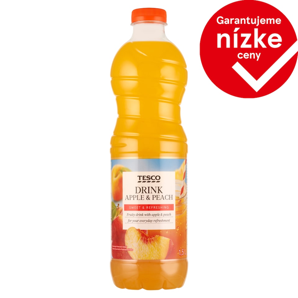 Tesco Drink Apple & Peach 1.5 L