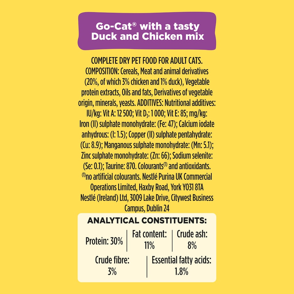 image 1 of Go Cat Adult Chicken & Duck 4Kg