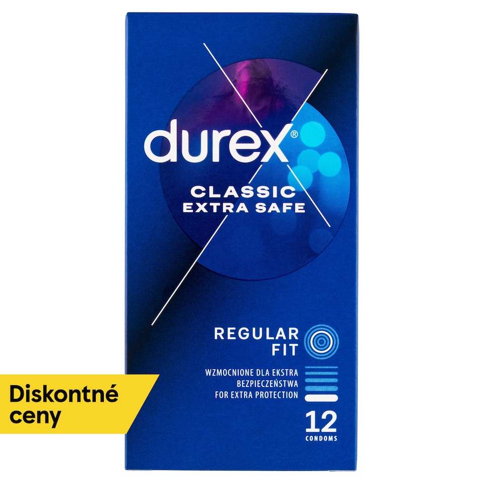 obrázok 1 z Durex Classic Extra Safe prezervatívy 12 ks