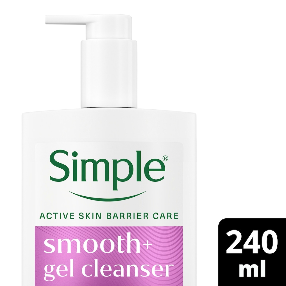 image 1 of Simple Smoothing Gel Face Cleanser for Nourished Skin 240ml