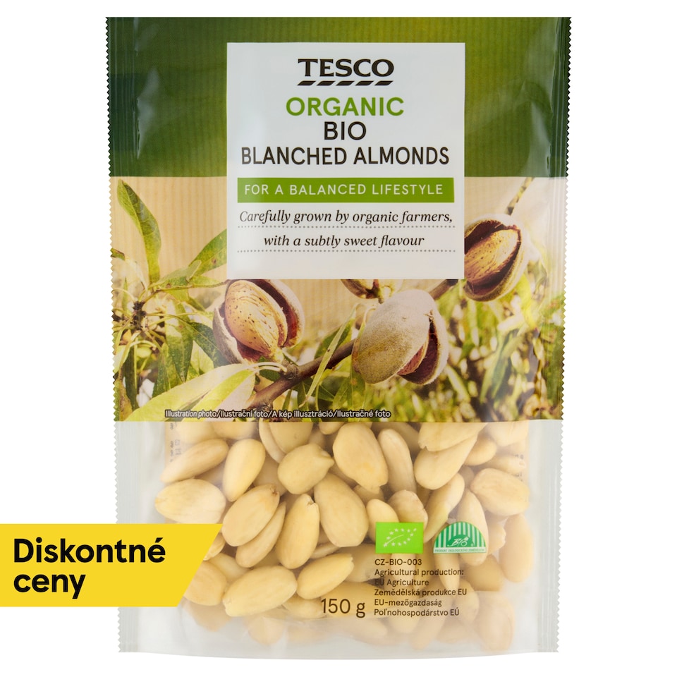 Tesco Organic Bio Blanched Almonds 150 g