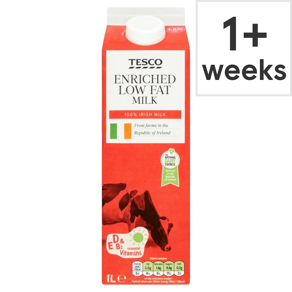 Tesco Fortified Milk1ltr