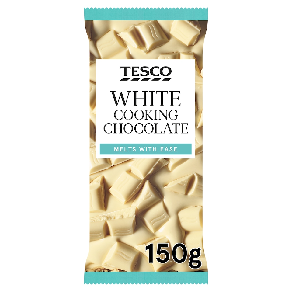 Tesco White Cooking Chocolate 150G