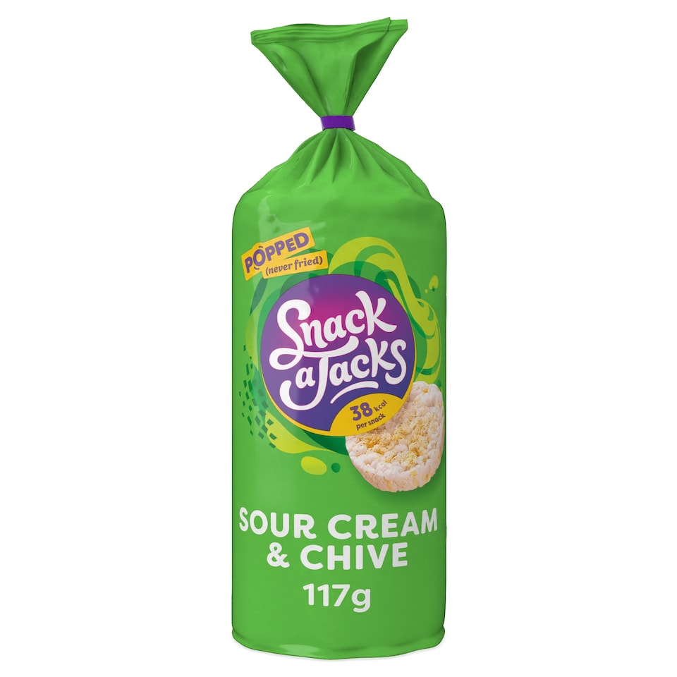 image 1 of Snack a Jacks Sour Cream & Chive Jumbo Rice Cakes 117g