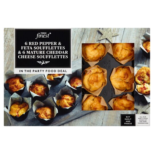Tesco Finest* Red Pepper And Feta & Cheese Soufflettes 300G