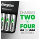 image 3 of Energizer Base Charger with 4 AA rechargeable Batteries included