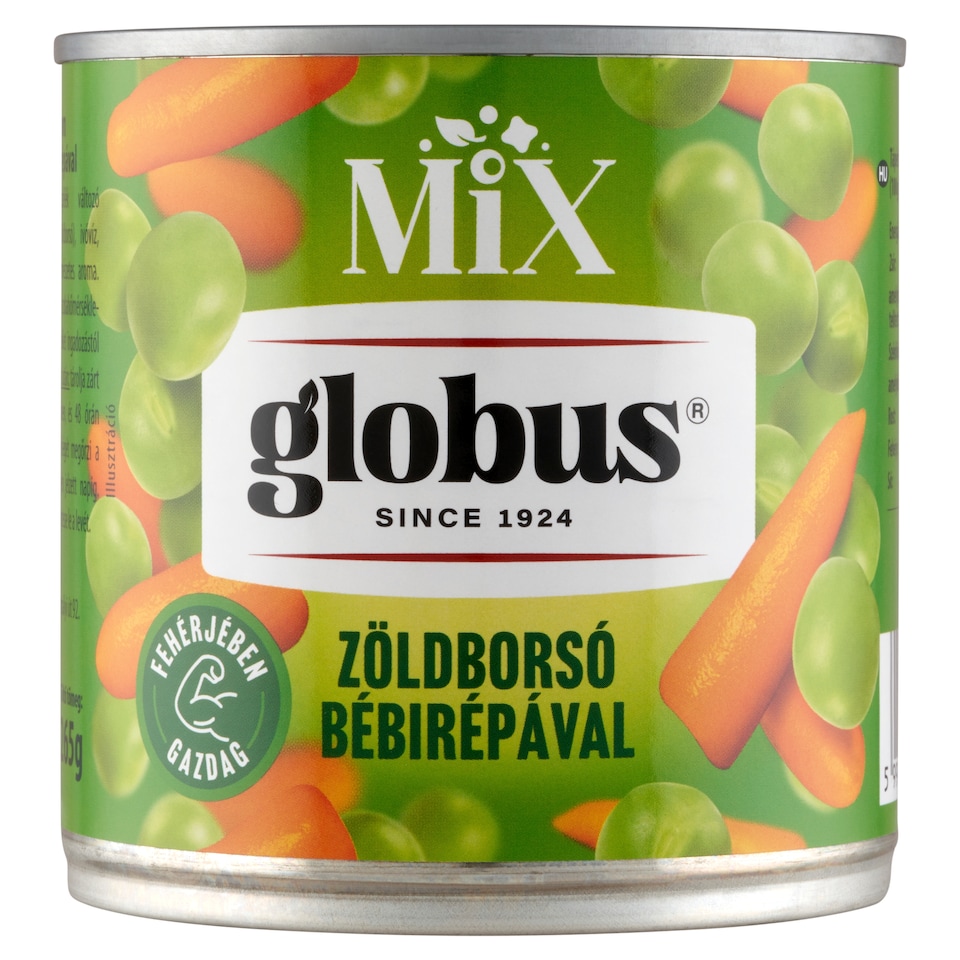 Globus Mix zöldborsó bébirápával 400 g  1. kép