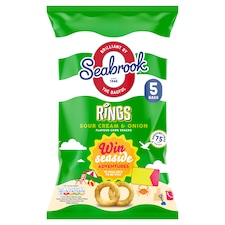 Seabrook Rings Sour Cream & Onion 5x16g