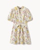 image 5 of F&F Floral V Neck Mini Dress in Multi White
