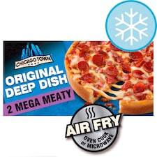 Chicago Town Deep Dish Mega Meaty Pizzas 2 X 157G