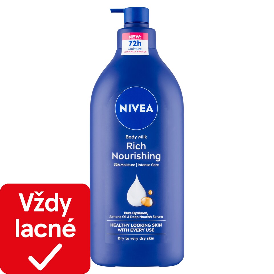 obrázok 1 z Nivea Rich Nourishing Body Milk Výživné telové mlieko 625 ml