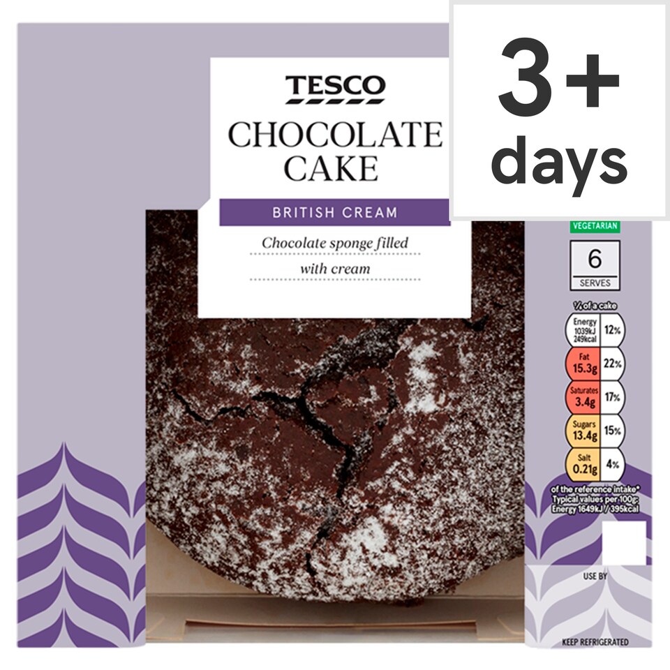 Tesco Chocolate Cake 375G Tesco Groceries
