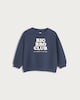 image 4 of F&F Boys Cotton Rich Big Bro Club Sweatshirt in Navy