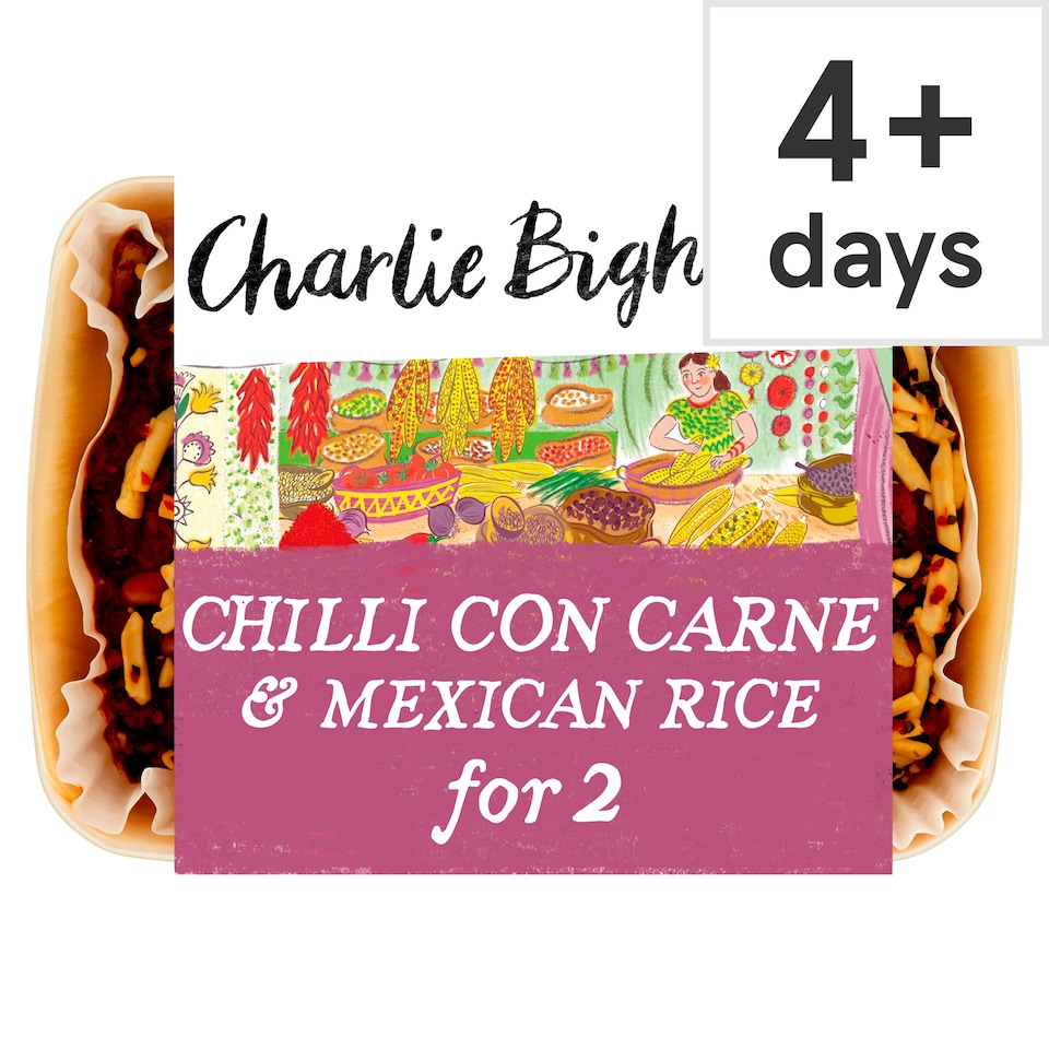 image 1 of Charlie Bigham's Chilli Con Carne & Rice 840G