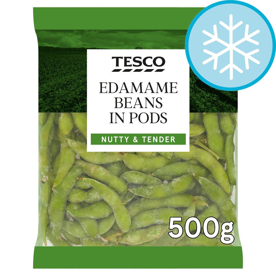 Tesco Edamame Beans In Pods 500G Tesco Groceries