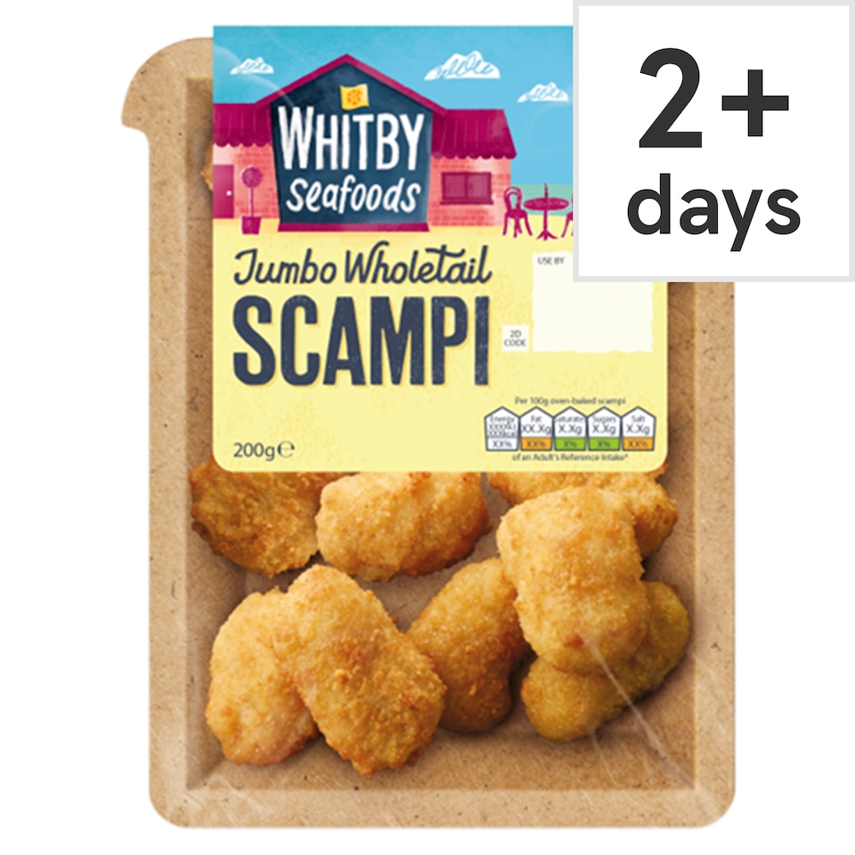 Whitby Seafoods Jumbo Scampi 200g