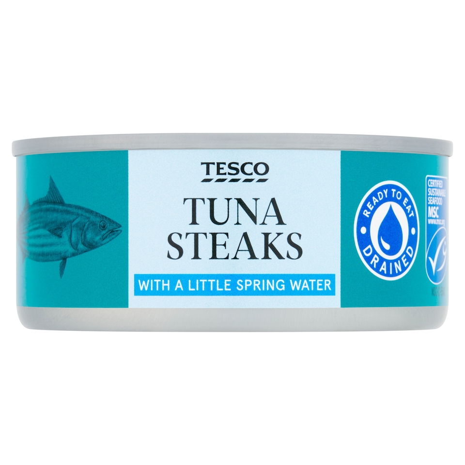 Tesco Tuna Steaks with a Little Spring Water 110g