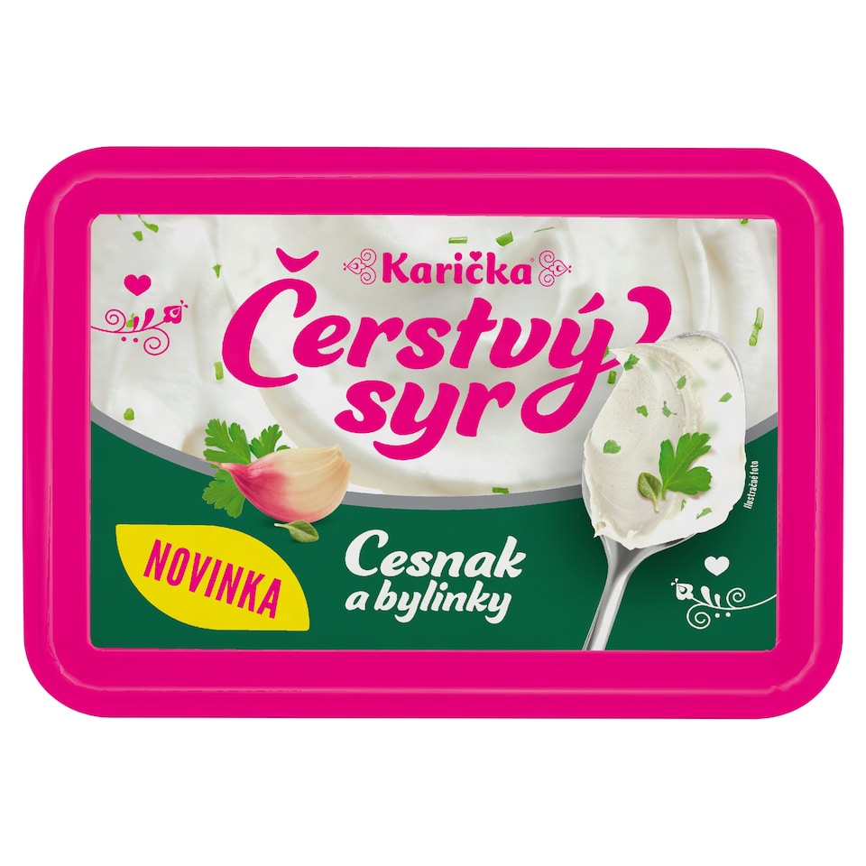 image 1 of Karička Fresh Cheese Garlic and Herbs 180 g