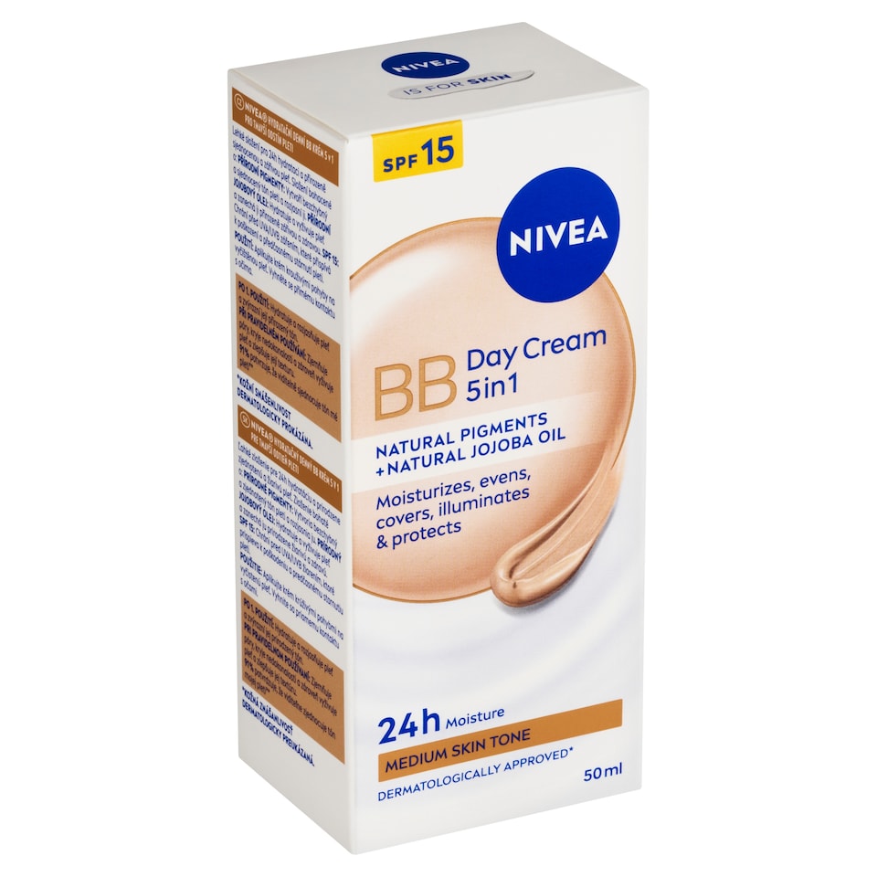 Obrázek 1 pro produkt Nivea Hydratační denní BB krém 5 v 1 pro tmavší odstín pleti OF 15 50ml