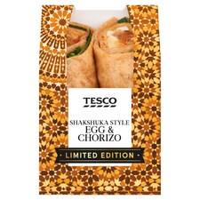 Tesco Limited Edition Shakshuka Egg & Chorizo Wrap