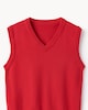 image 5 of F&F School Unisex Pure Cotton V-Neck Tank Top in Red