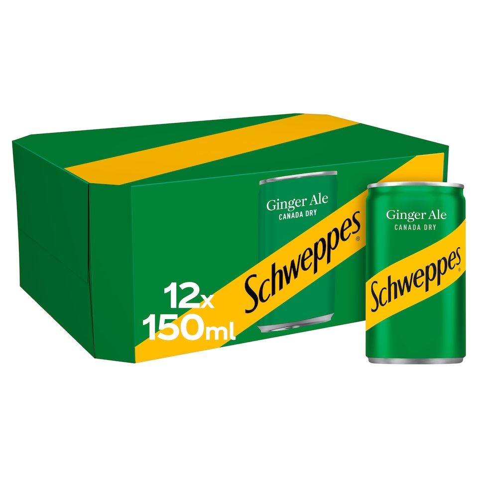 image 1 of Schweppes Canada Dry Ginger Ale 12x150ml