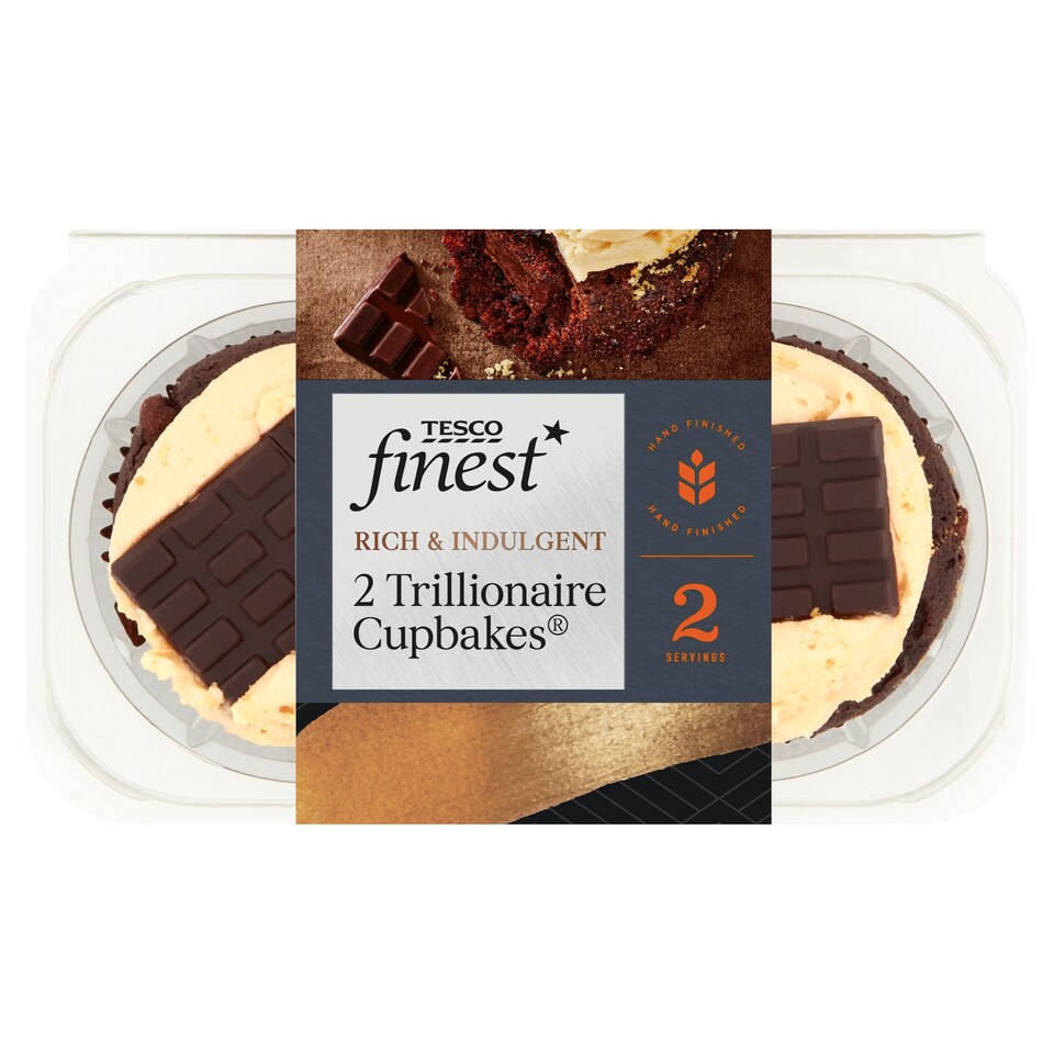 Tesco Finest 2 Trillionaire Cupbakes