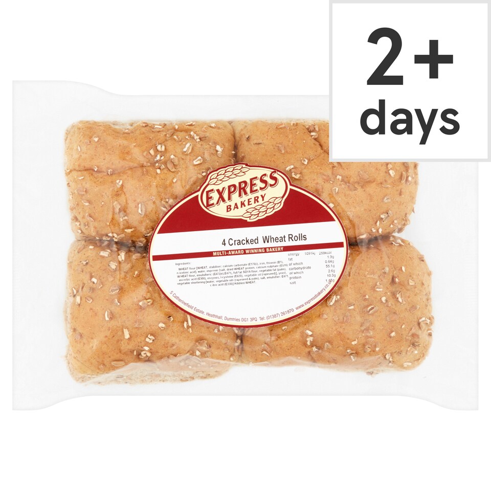 Express Bakery Cracked Wheat Rolls 4 Pack