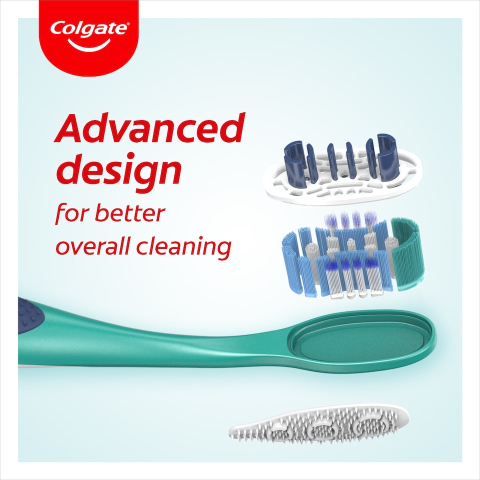 image 1 of Colgate 360 Deep Clean Soft Manual Toothbrush 4 Pack