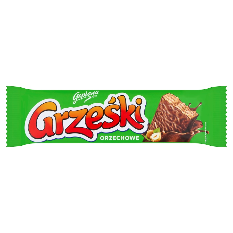 Goplana Grzeski Milk Chocolate-Coated Wafer Bar With Hazelnut Cream 36G