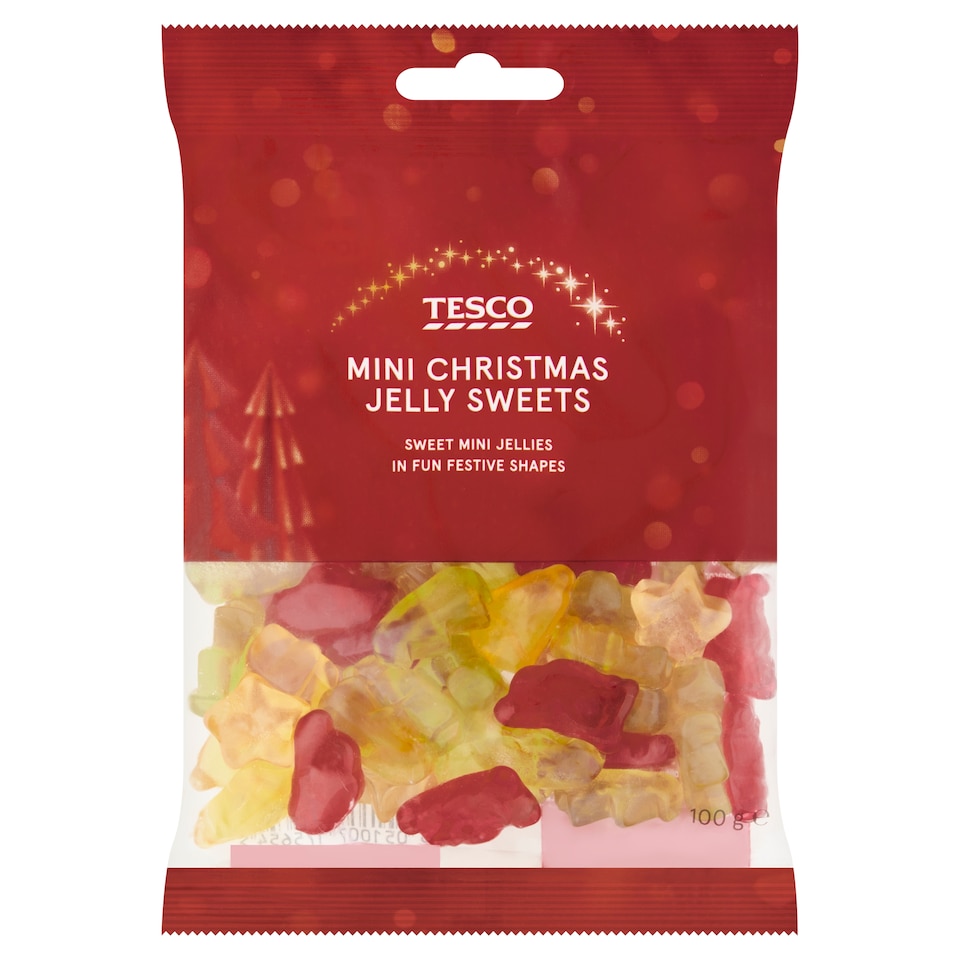 Tesco Mini Christmas Jelly Sweets 100 g