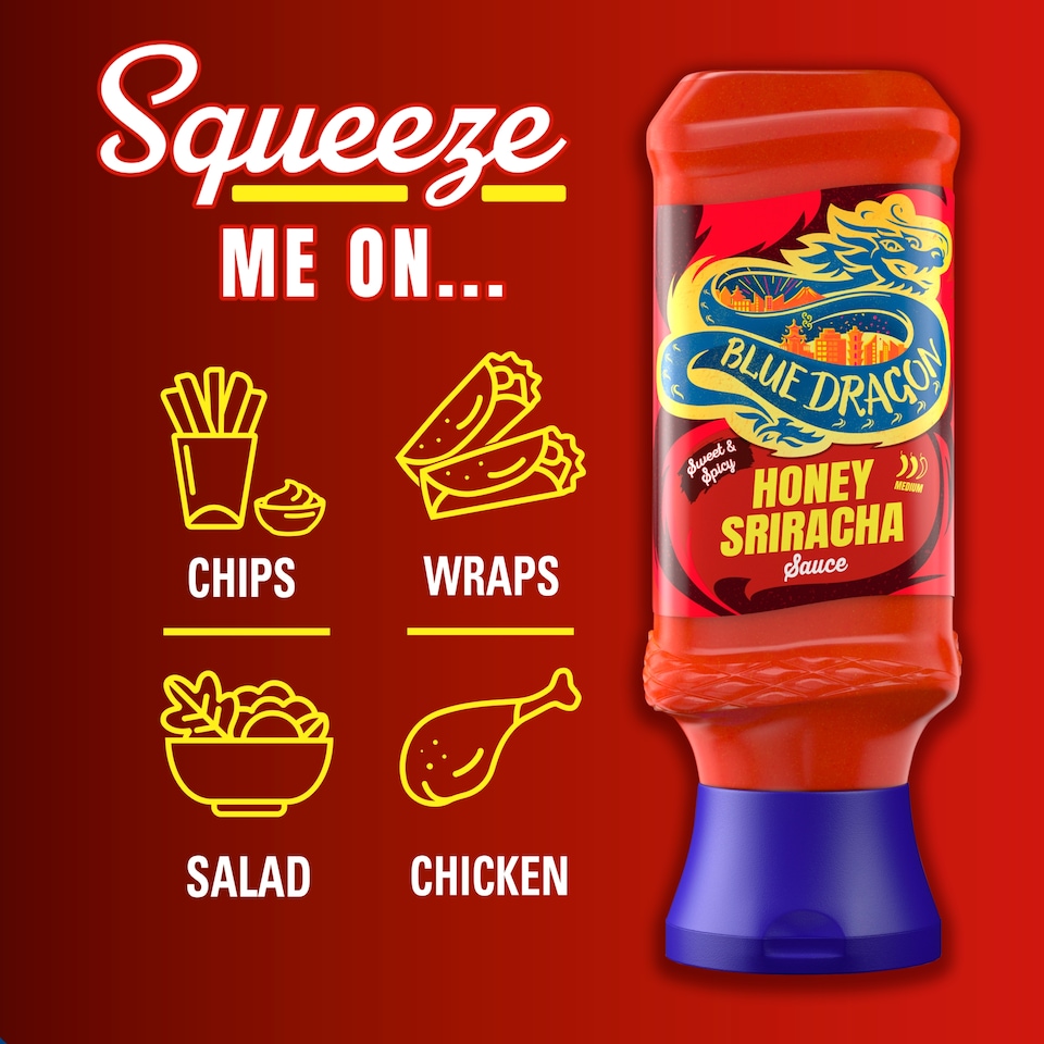 image 1 of Blue Dragon Sweet and Spicy Honey Sriracha Sauce 295g