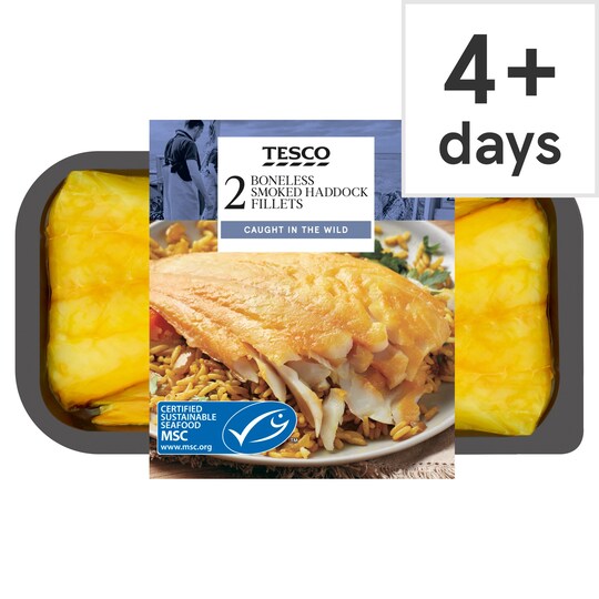 Tesco Boneless Smoked Haddock 280G Tesco Groceries