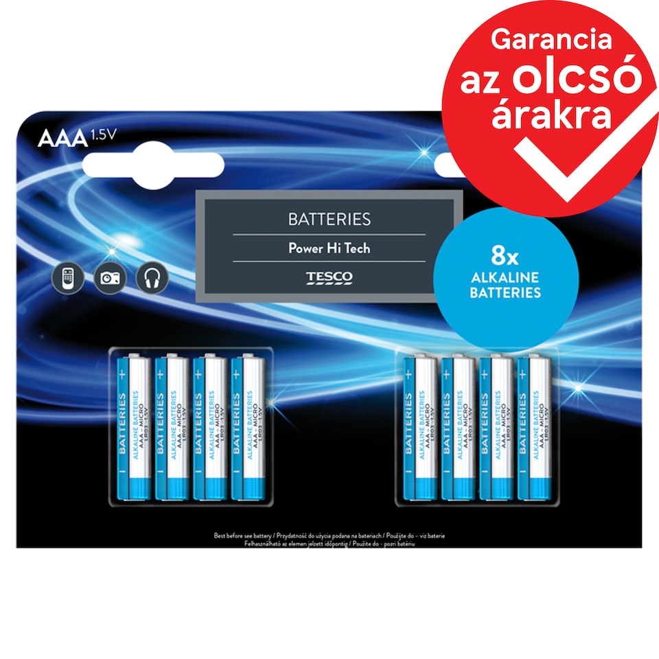 Tesco Hi Tech Battery "AAA" 8 pcs