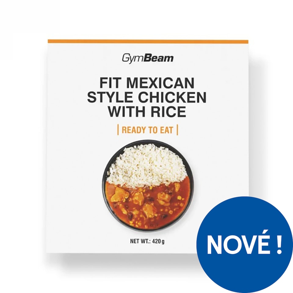 GymBeam Ready to Eat Fit kuřecí s rýží na mexický způsob 420g