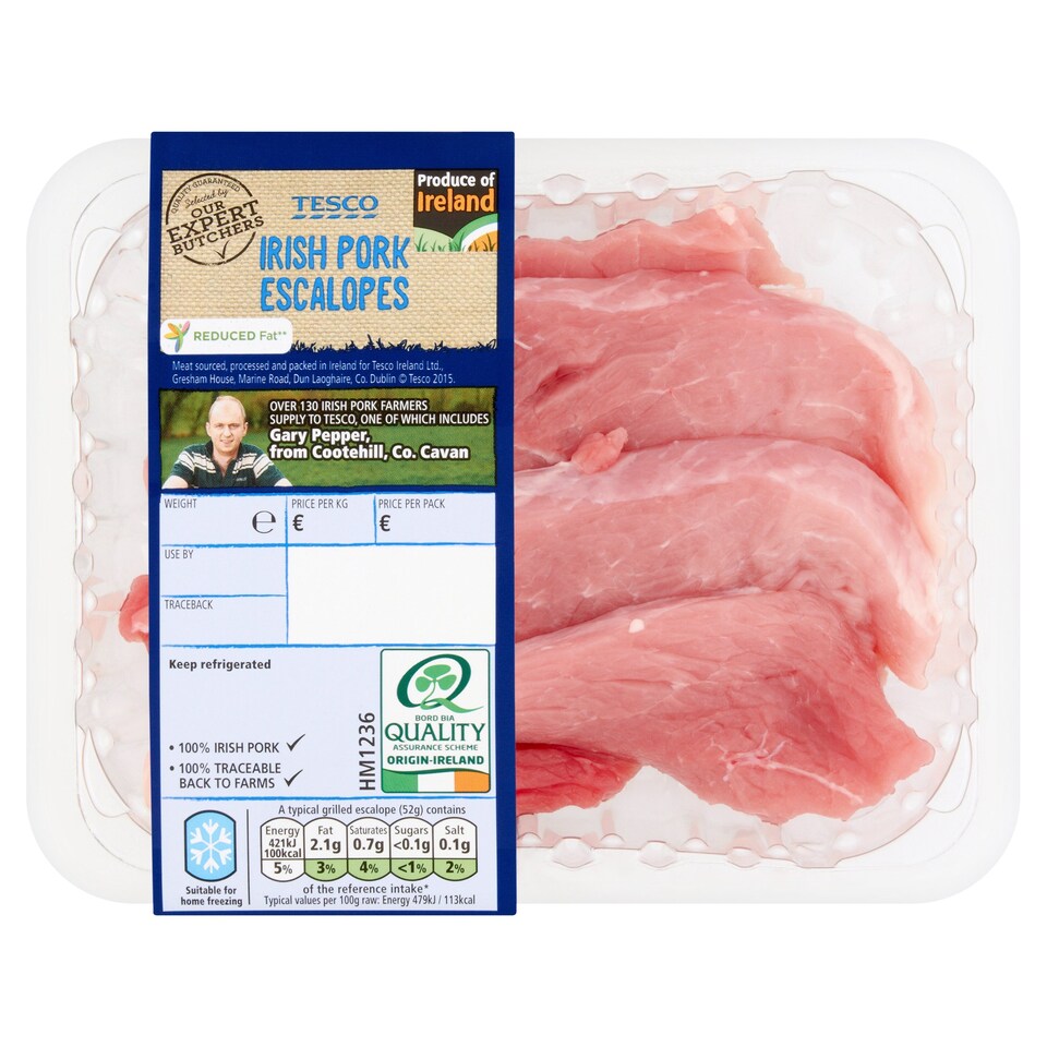 TESCO FRESH PORK ESCALOPES 300G Tesco Groceries