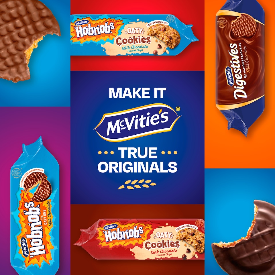 image 1 of McVitie's Hobnobs Biscuits Oaty Cookies Milk Chocolate 155g 
