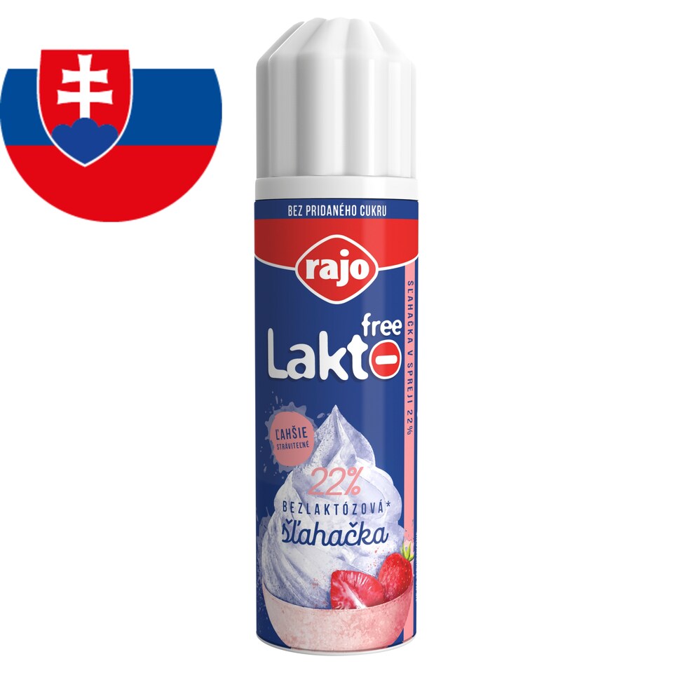 Rajo Lakto Free Whipped Cream in Spray 22% 241 ml