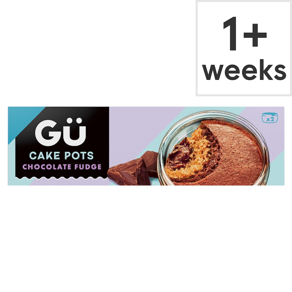 Gu Chocolate Fudge Cake Pots 2 x 68g