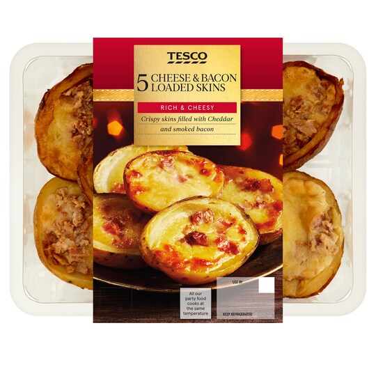 Tesco 5 Loaded Potato Skins 306G Tesco Groceries