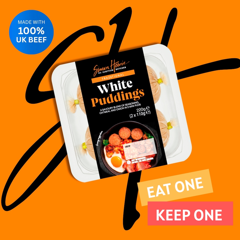 image 1 of Simon Howie Traditional White Pudding 220G