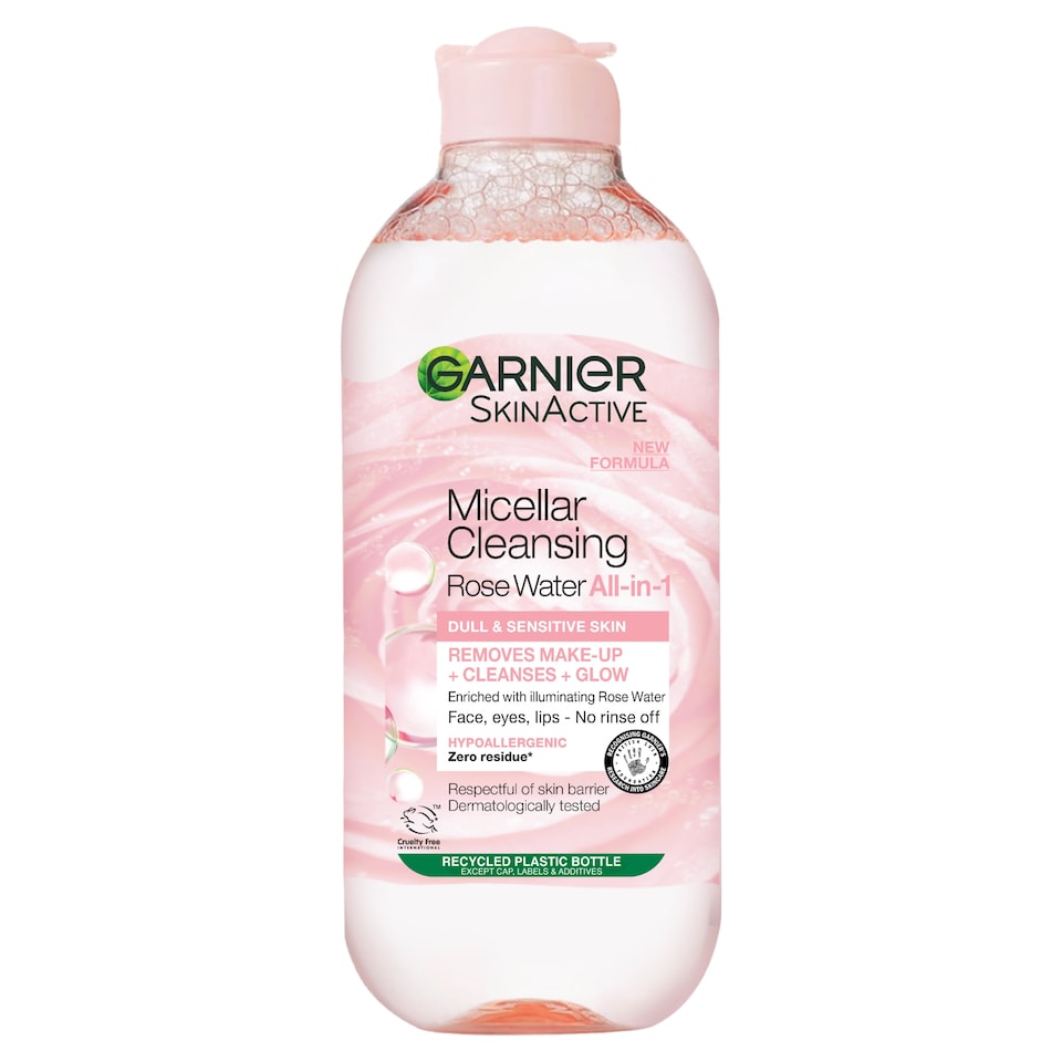 image 1 of Garnier Skin Active Micellar Water Rose 400Ml