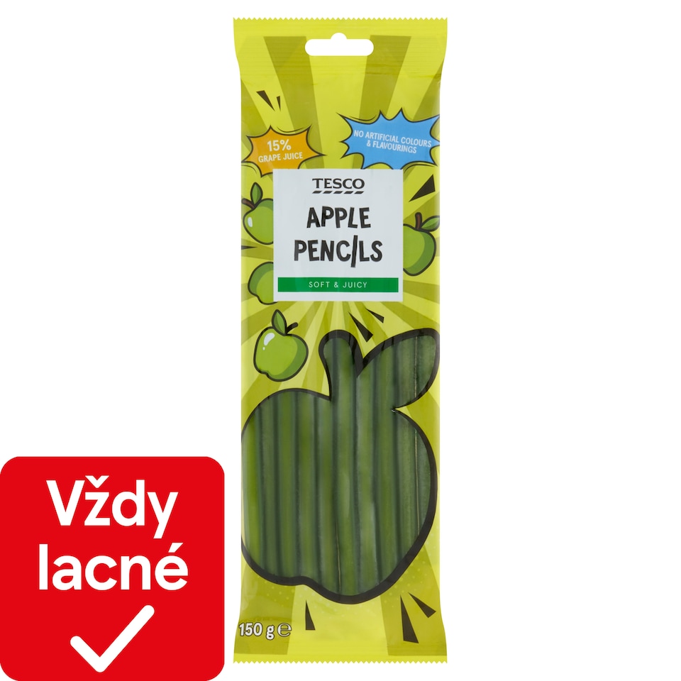 Tesco Želé cukríky s jablkovou príchuťou 150 g