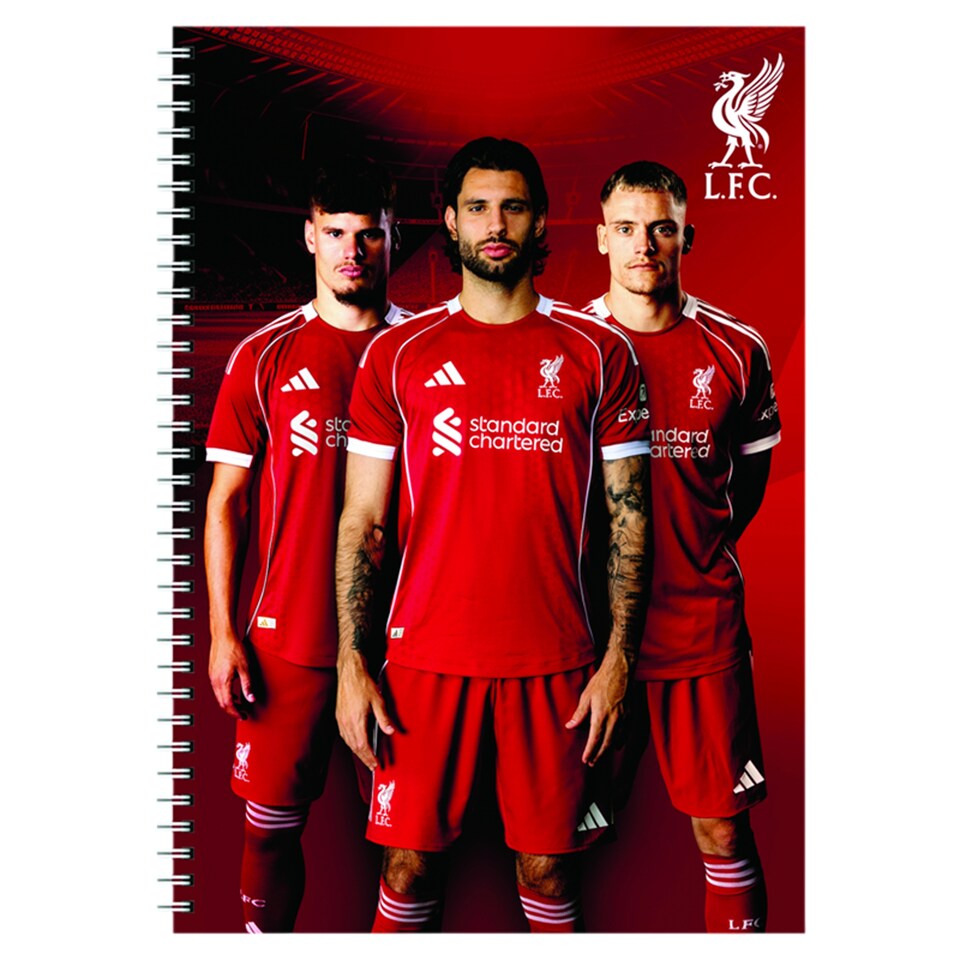 Liverpool Lined Spiral Notebook A4 70 Sheets