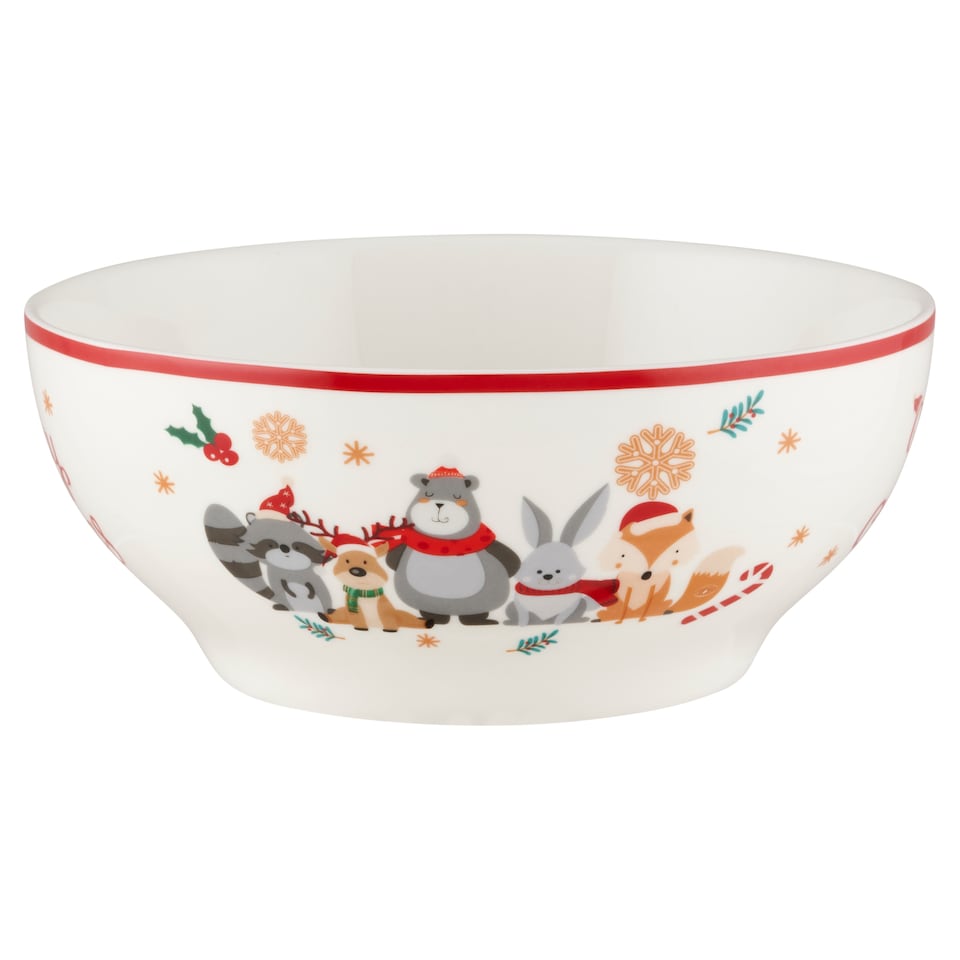 F&F Home Xmas Animals Cereal Bowl