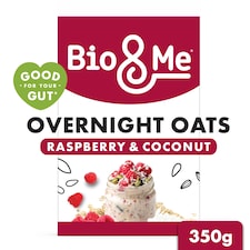 Bio&Me Raspberry & Coconut Gut-Loving Overnight Oats 350g