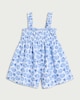 image 4 of F&F Girls Pure Cotton Shell Print Playsuit in Blue