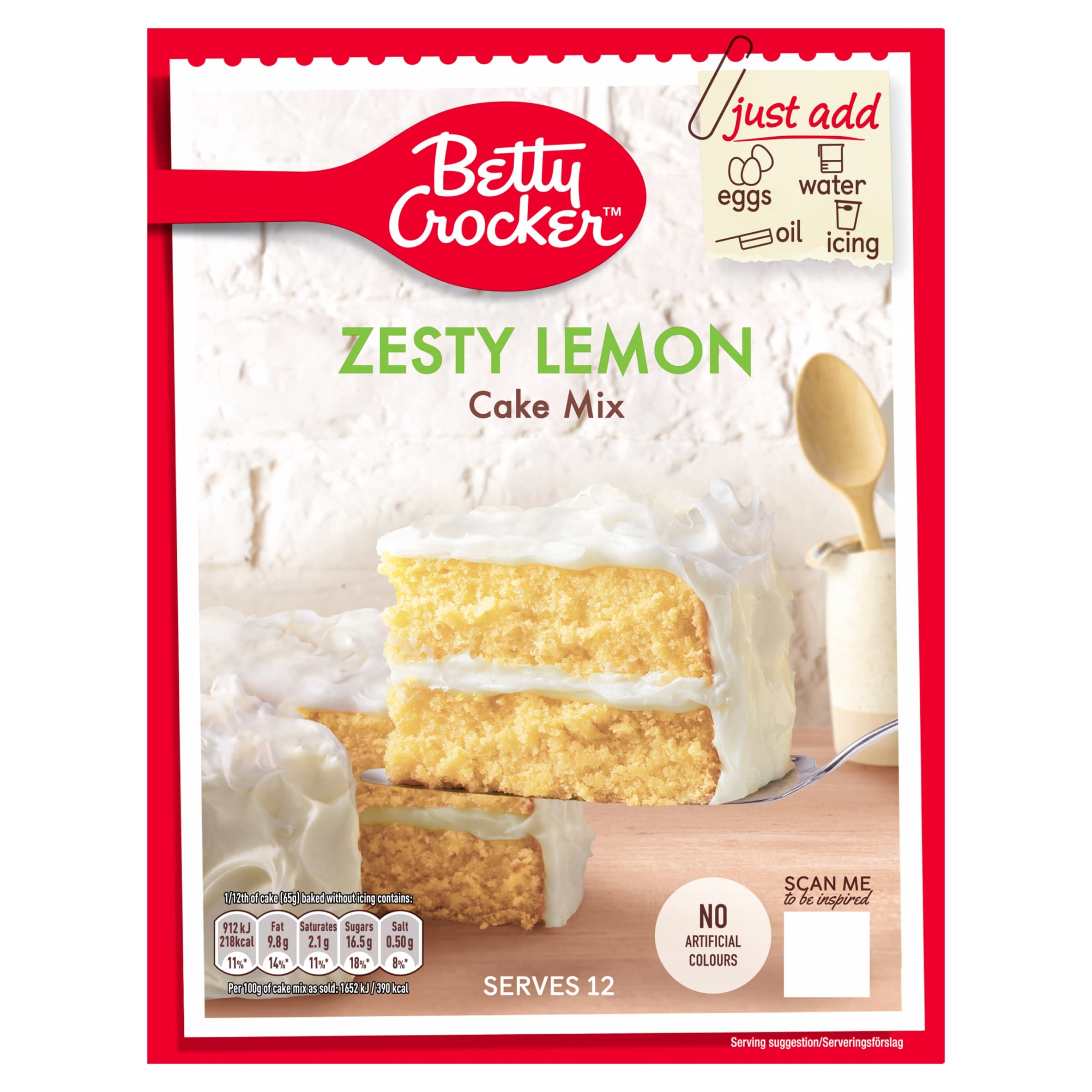 Betty Crocker Cake Mix - Zesty Lemon 425g