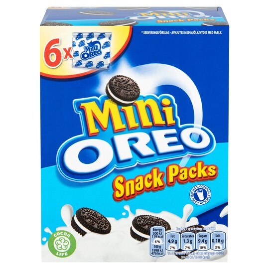 image 1 of Mini Oreo Snack Packs 6 Pack 150G